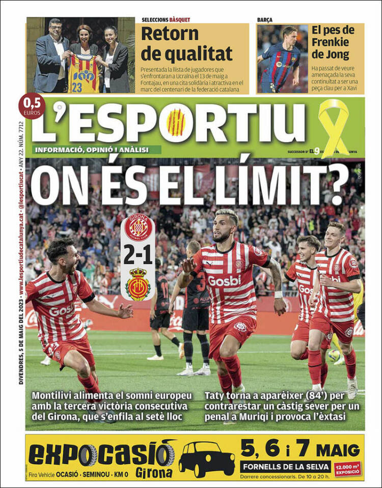 Portada de L'Esportiu : Girona (España)