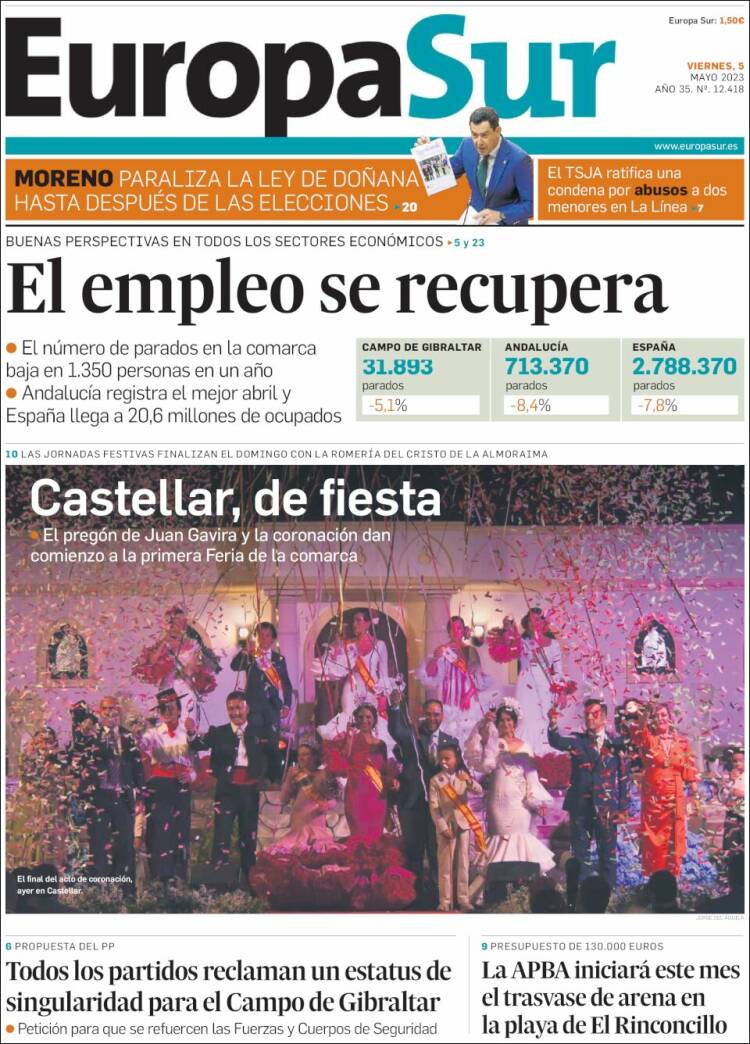 Portada de Europa Sur (España)