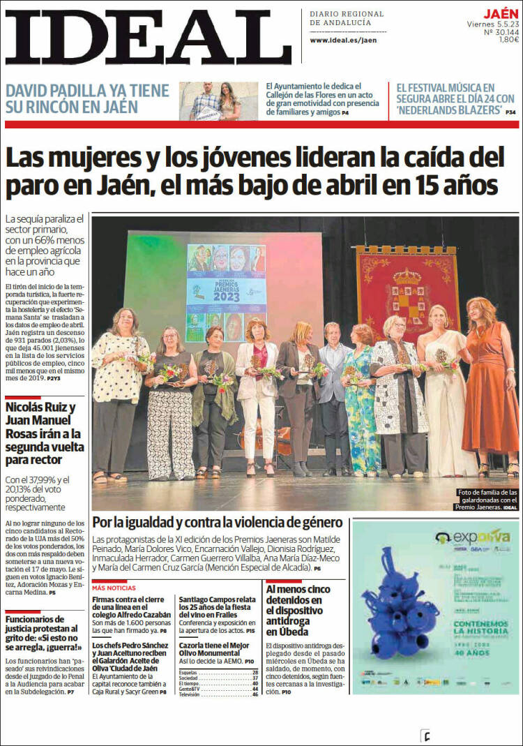 Portada de El Ideal de Jaén (España)