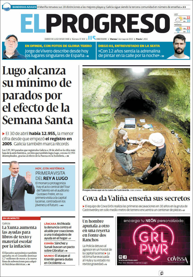 Portada de El Progreso (España)