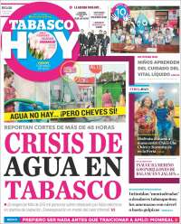 Portada de Tabasco Hoy (México)