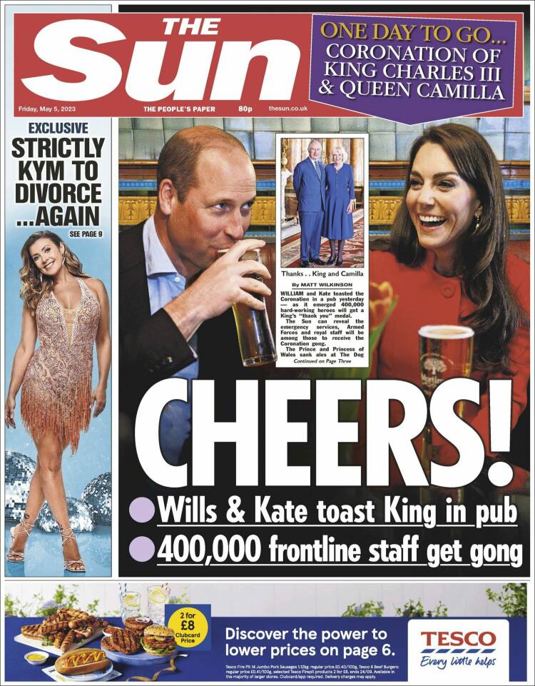 Portada de The Sun (Reino Unido)