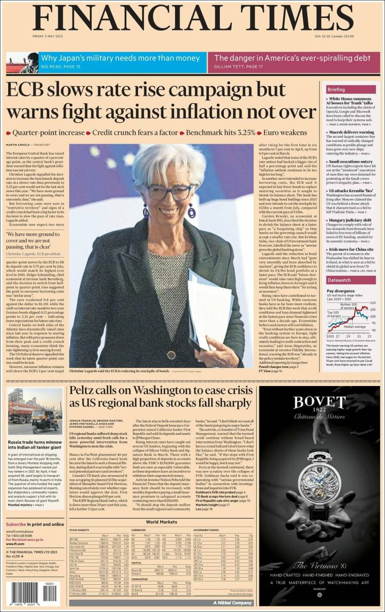 Portada de Financial Times - USA (USA)