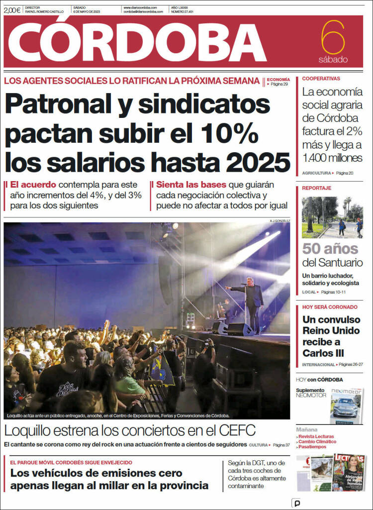 Portada de Diario de Córdoba (España)