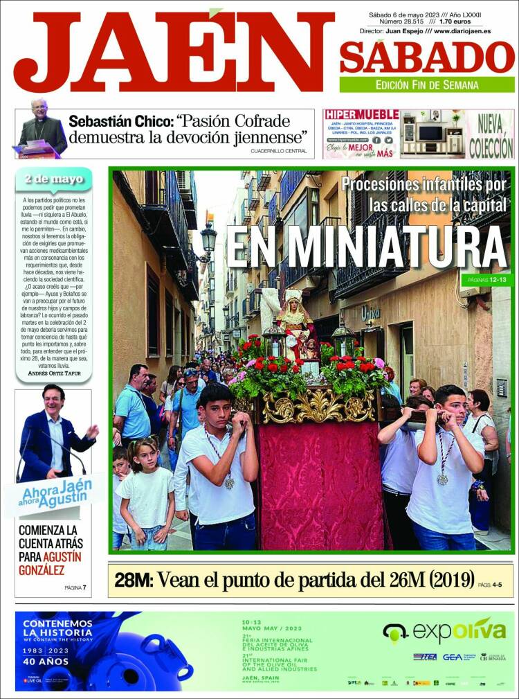 Portada de Diario Jaén (España)