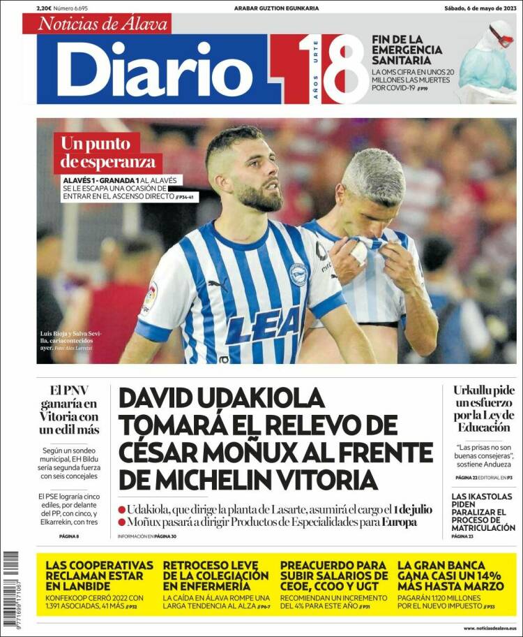 Portada de Noticias de Álava (España)