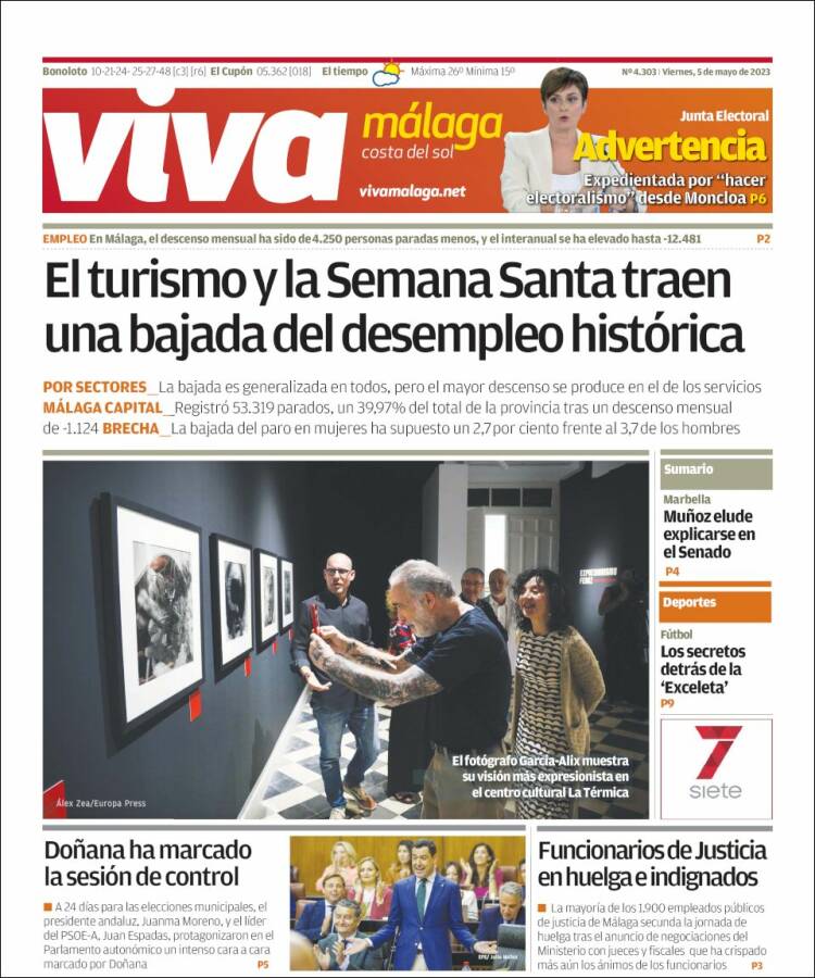 Portada de Viva Málaga (España)