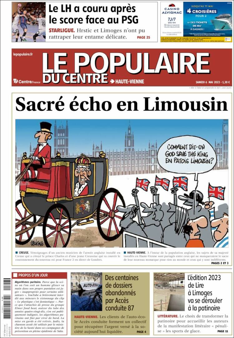 Portada de Le Populaire du Centre (France)