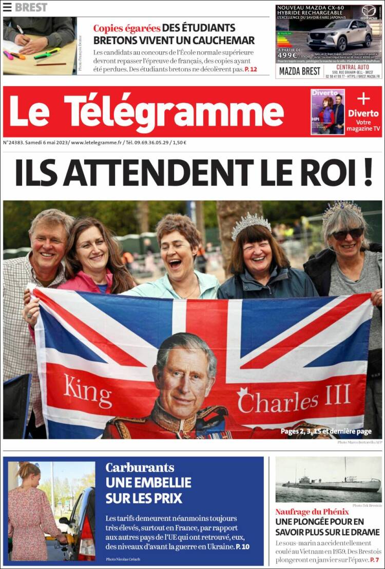 Portada de Télégramme (France)