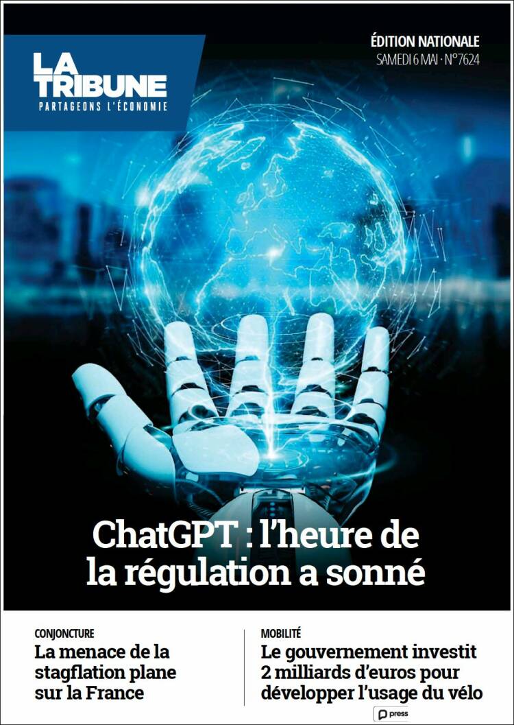 Portada de La Tribune (Francia)