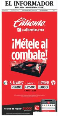 Portada de El Informador (México)