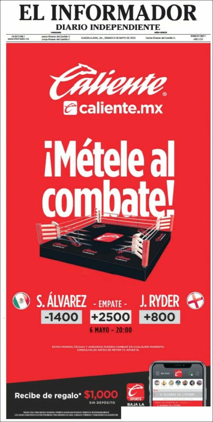 Portada de El Informador (México)