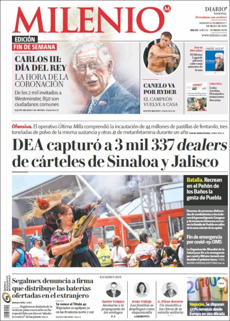 Portada de Milenio (México)