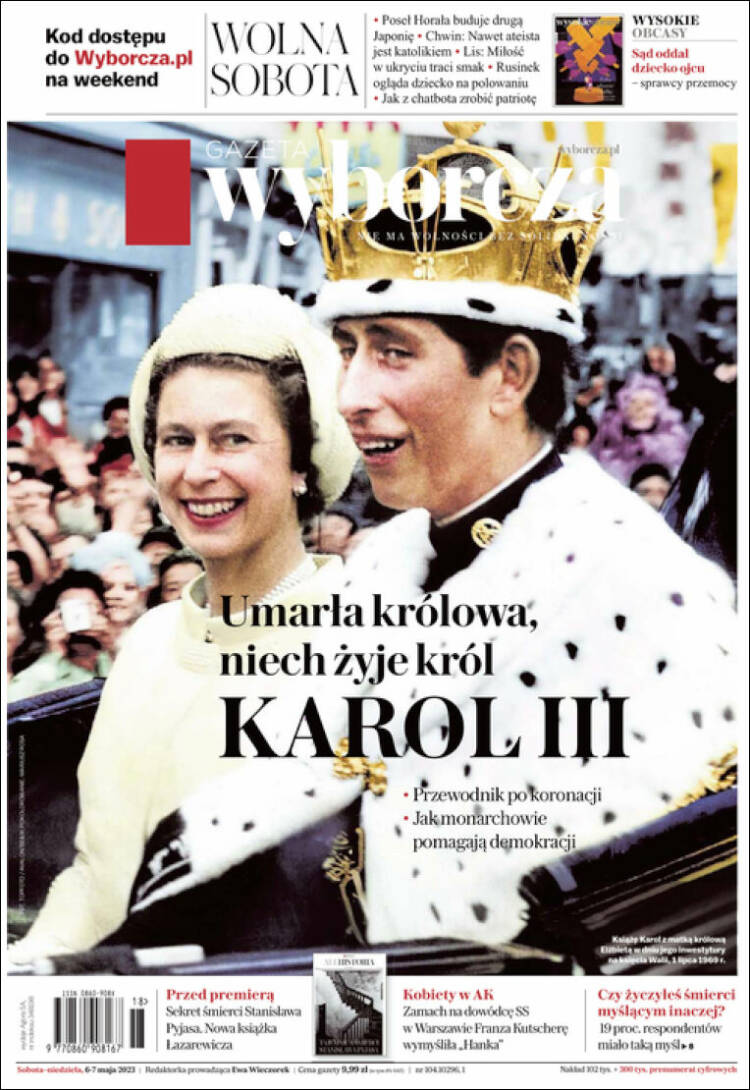 Portada de Gazeta Wyborcza (Polonia)