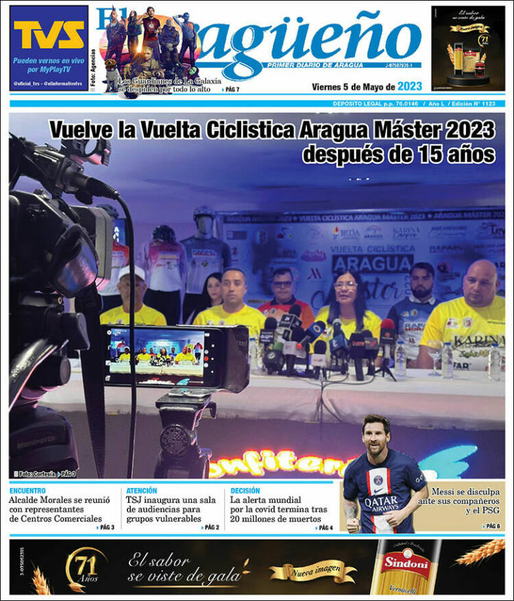 Portada de El Aragüeño (Venezuela)