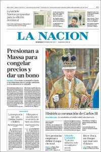 Portada de La Nación (Argentina)