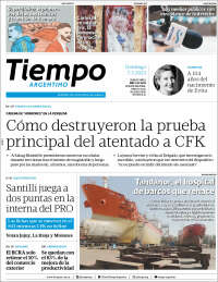 Portada de Tiempo Argentino (Argentina)