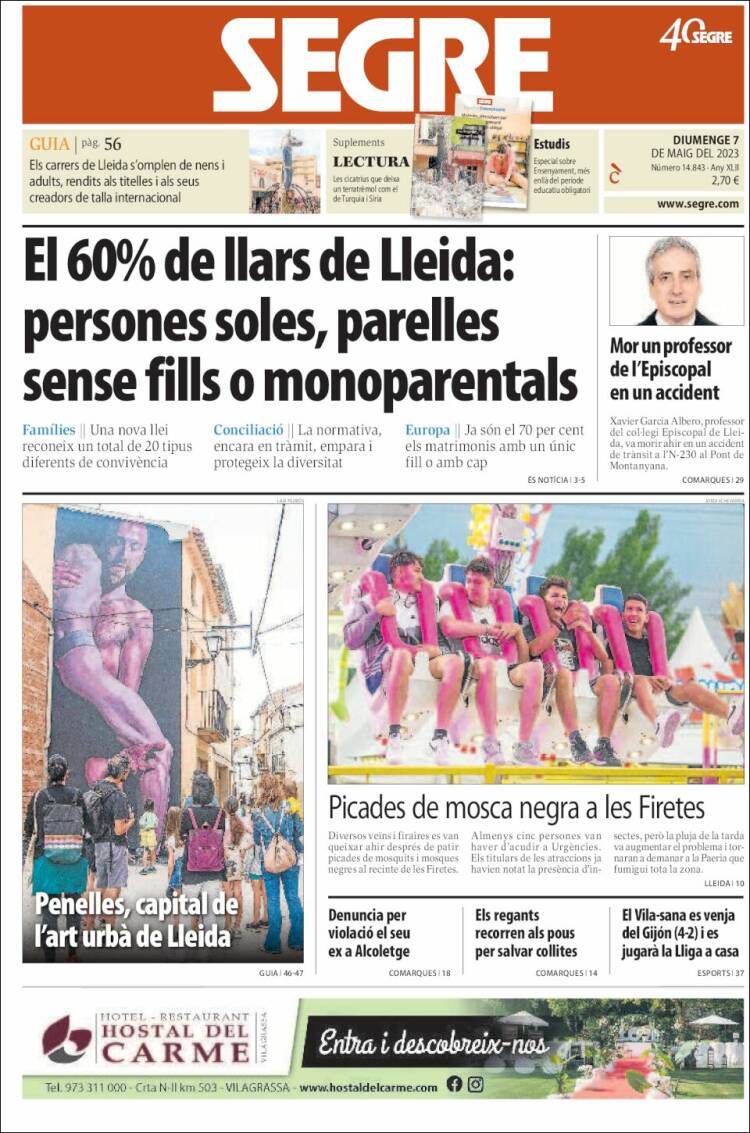 Portada de Segre (España)