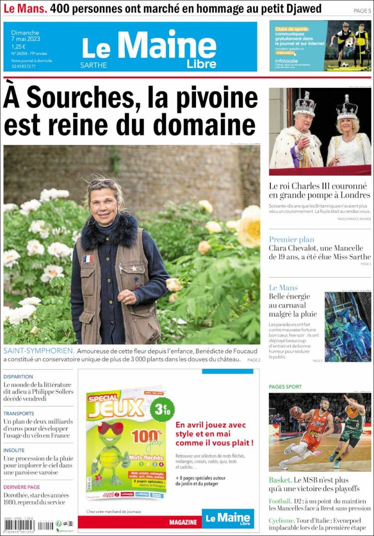 Portada de Le Maine Libre (Francia)