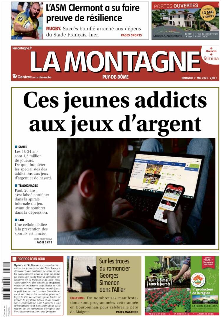 Portada de La Montagne (Francia)