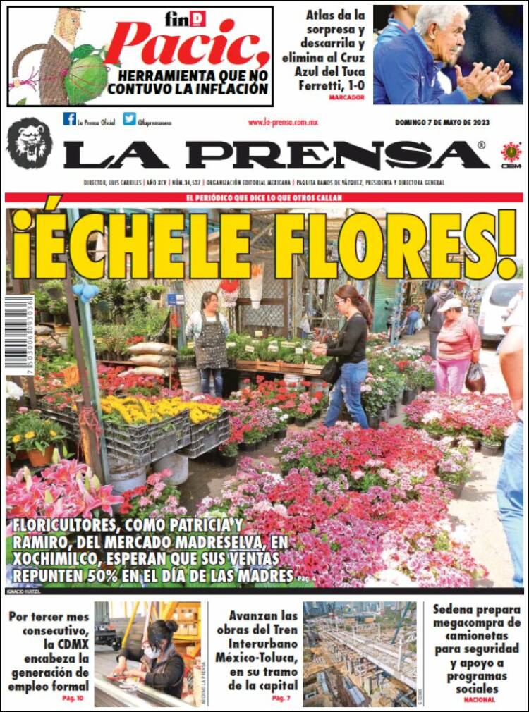 Portada de La Prensa (México)