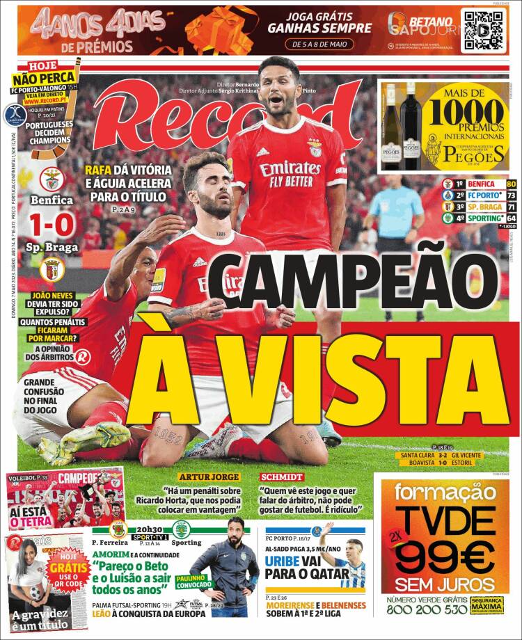 Portada de Record (Portugal)