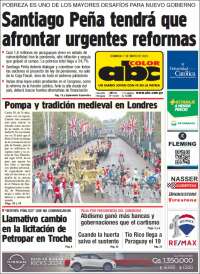 Portada de ABC Color (Paraguay)