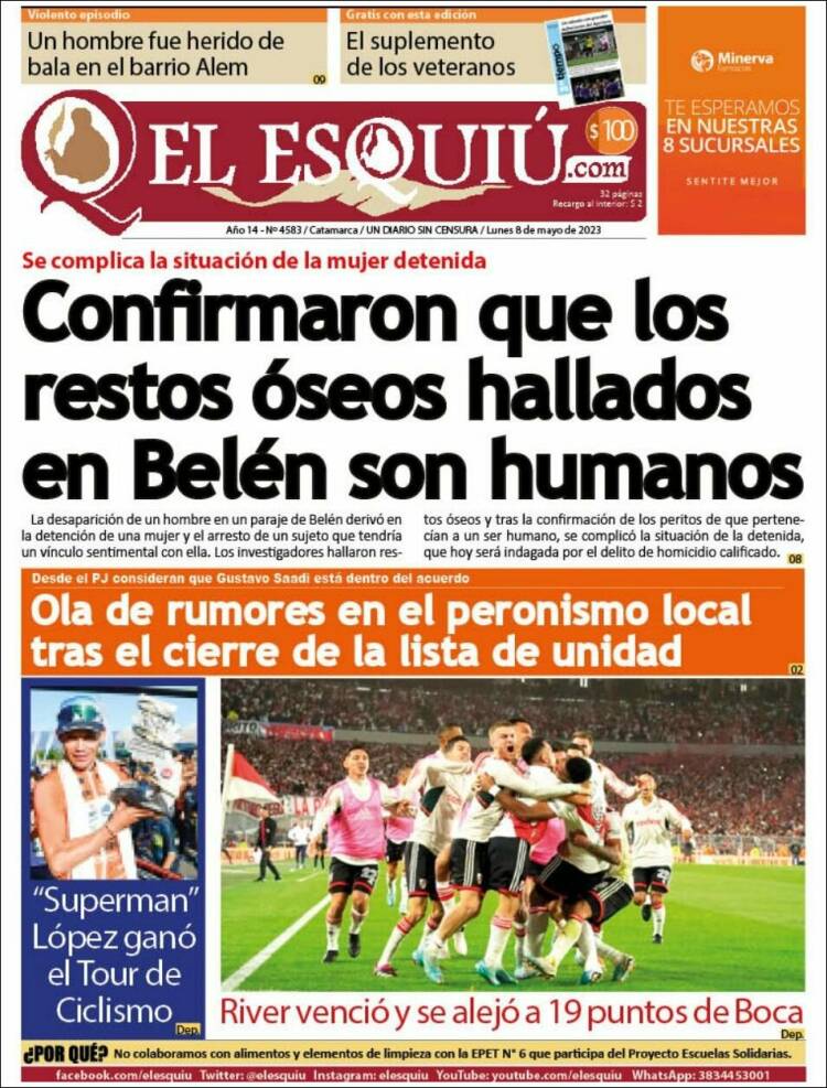Portada de El Esquiu (Argentina)