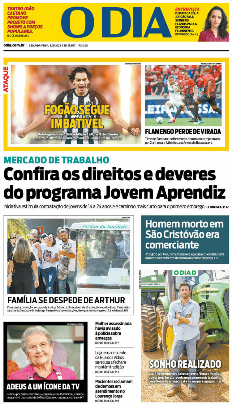 Portada de O Dia (Br&eacute;sil)