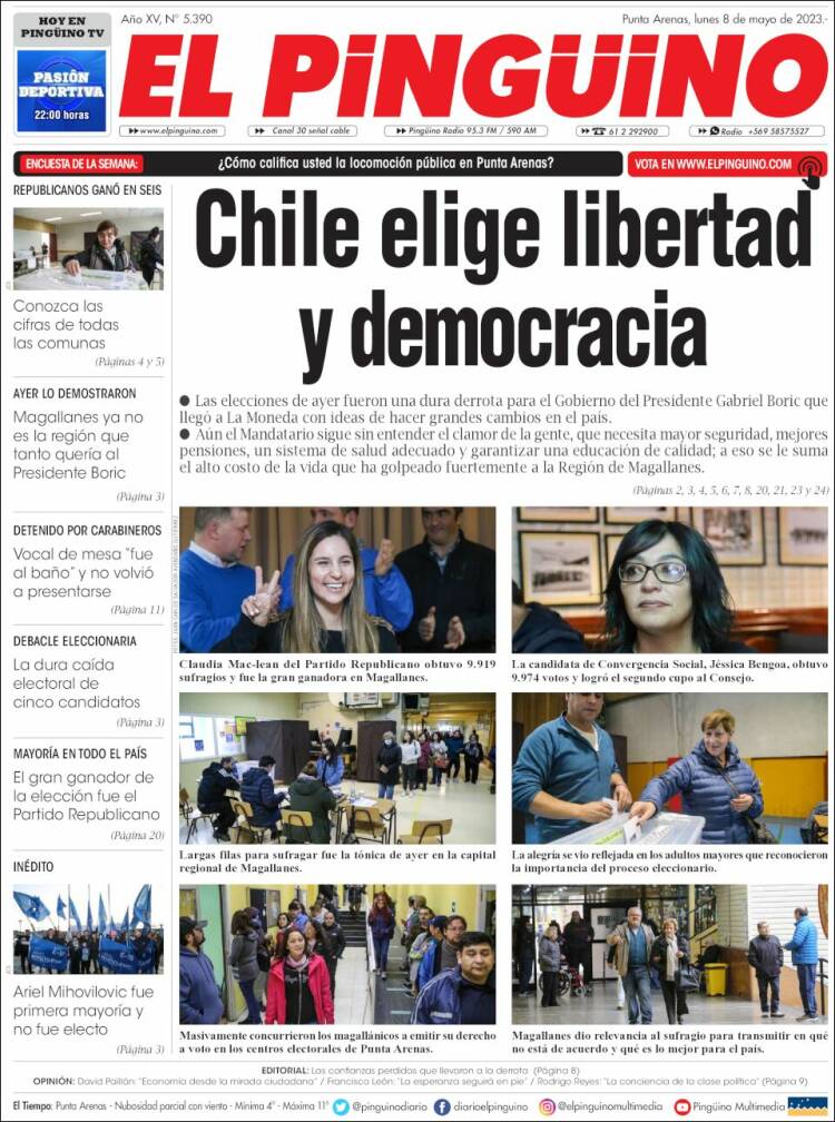 Portada de El Pingüino (Chile)
