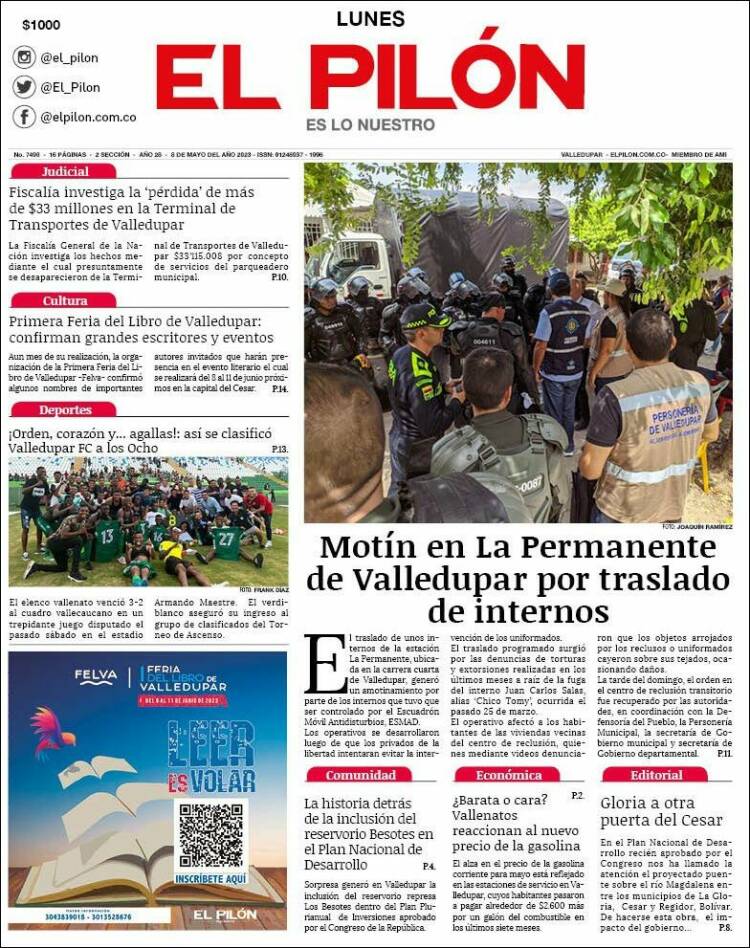 Portada de El Pilón (Colombia)