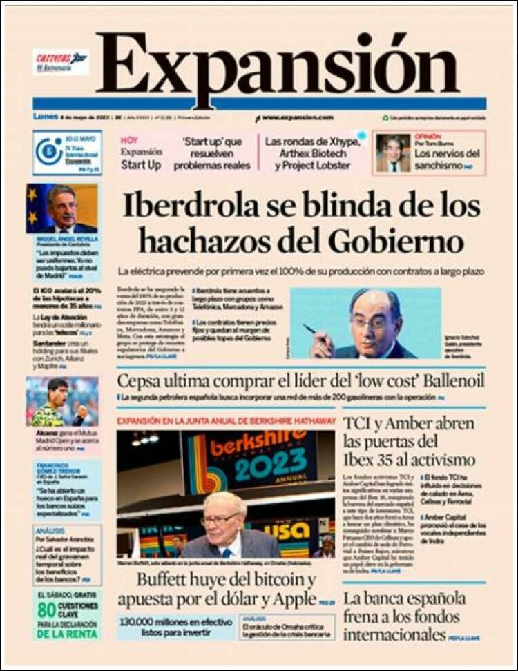 Portada de Expansión (Espa&ntilde;a)