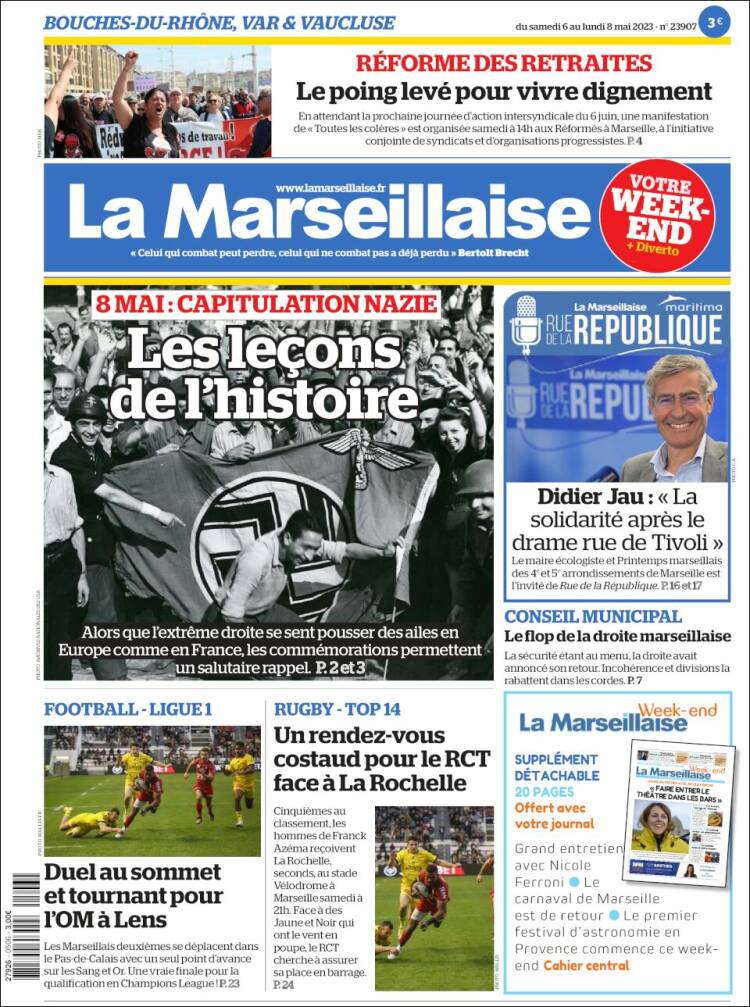 Portada de La Marseillaise (France)