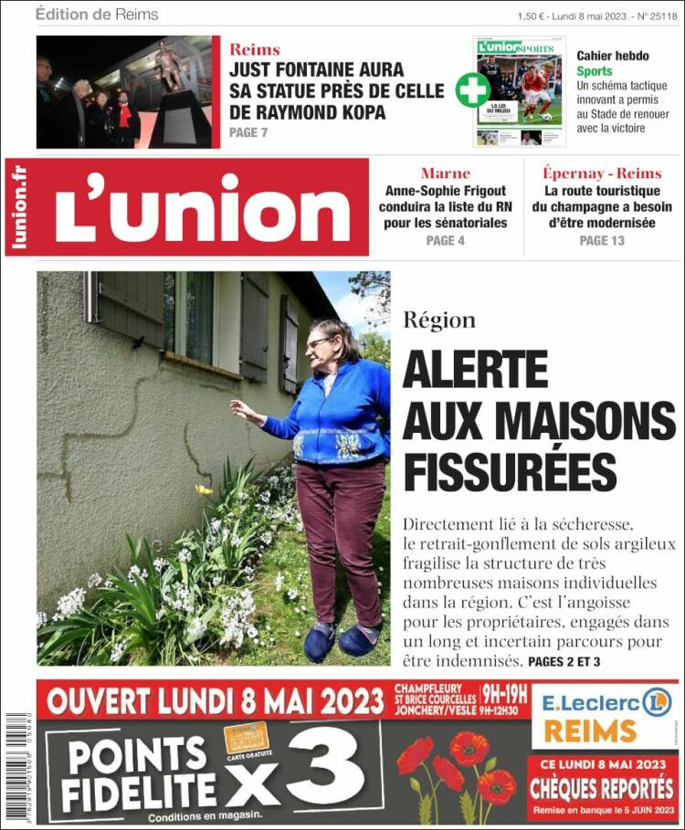 Portada de L'Union (Francia)