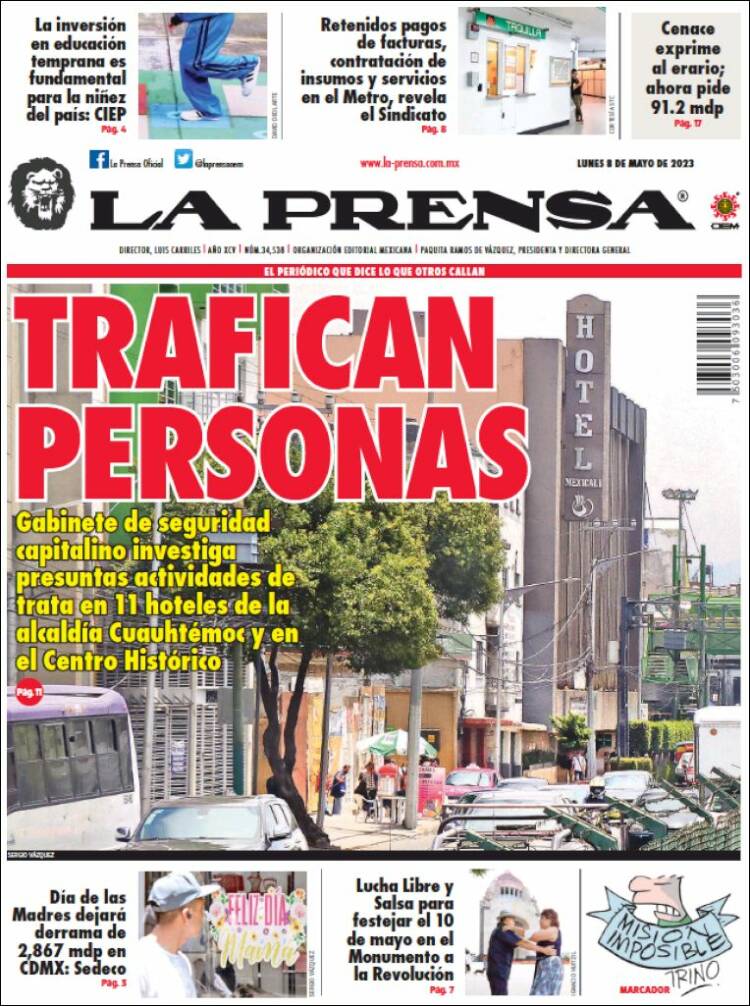Portada de La Prensa (M&eacute;xico)
