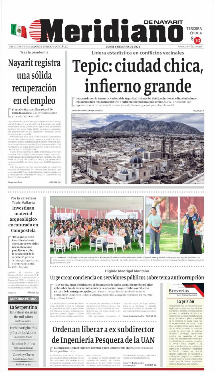 Portada de Meridiano (Mexique)