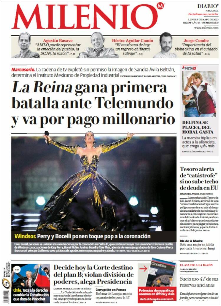 Portada de Milenio (Mexique)