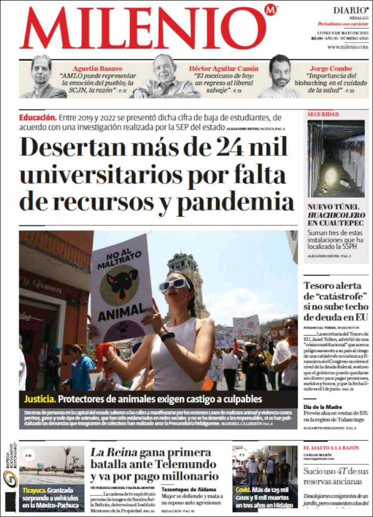 Portada de Milenio de Hidalgo (M&eacute;xico)