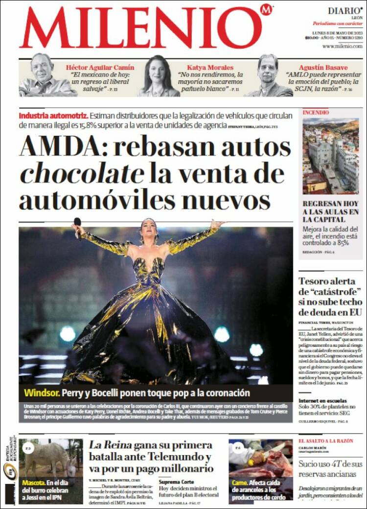 Portada de Milenio de León (M&eacute;xico)