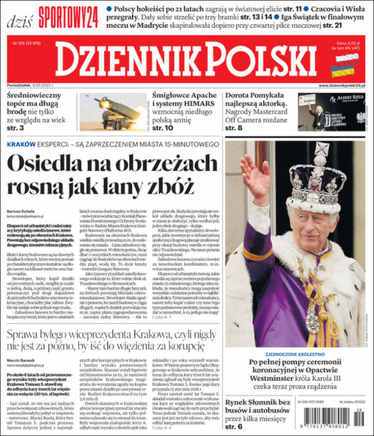 Portada de Dziennik (Polonia)