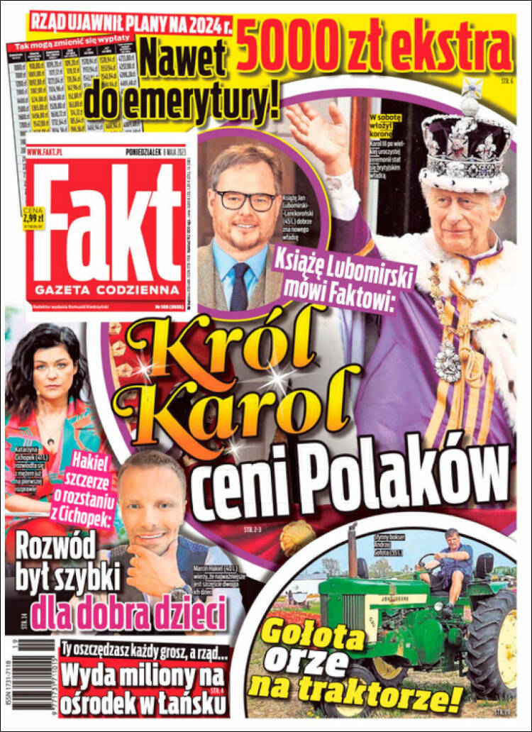 Portada de Fakt (Polonia)