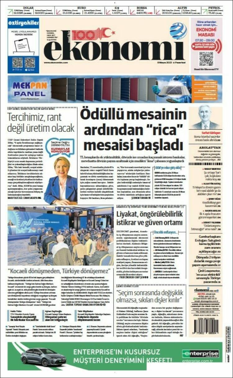 Portada de Dünya (Turqu&iacute;a)