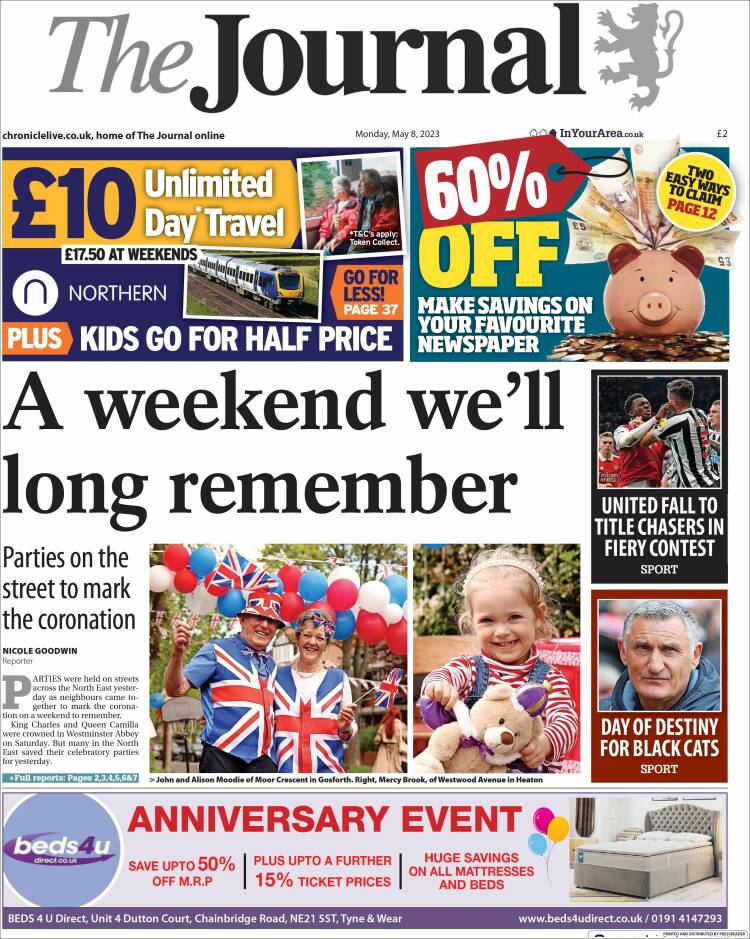 Portada de The Journal (Reino Unido)