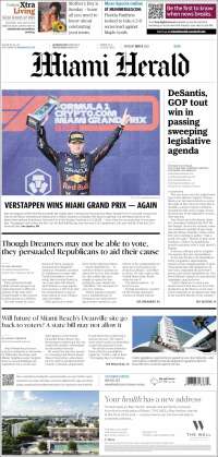 Portada de Miami Herald (USA)