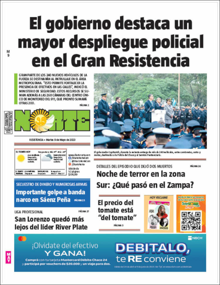 Portada de Diario Norte (Argentina)