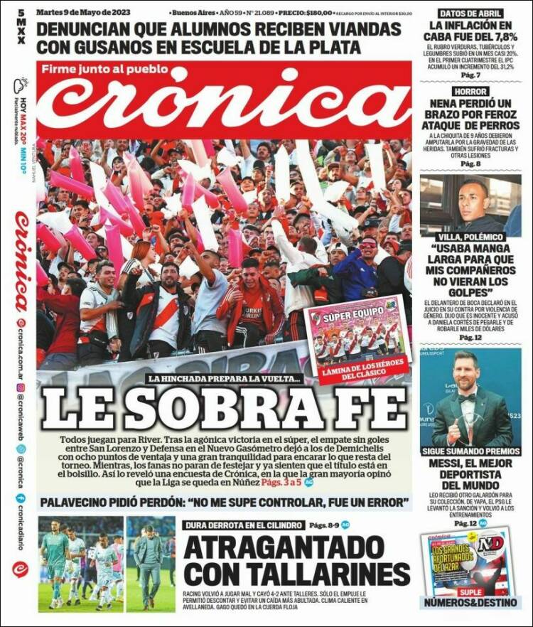 Portada de Diario El Libertador (Argentina)