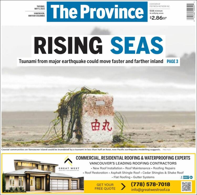 Portada de The Province (Canada)