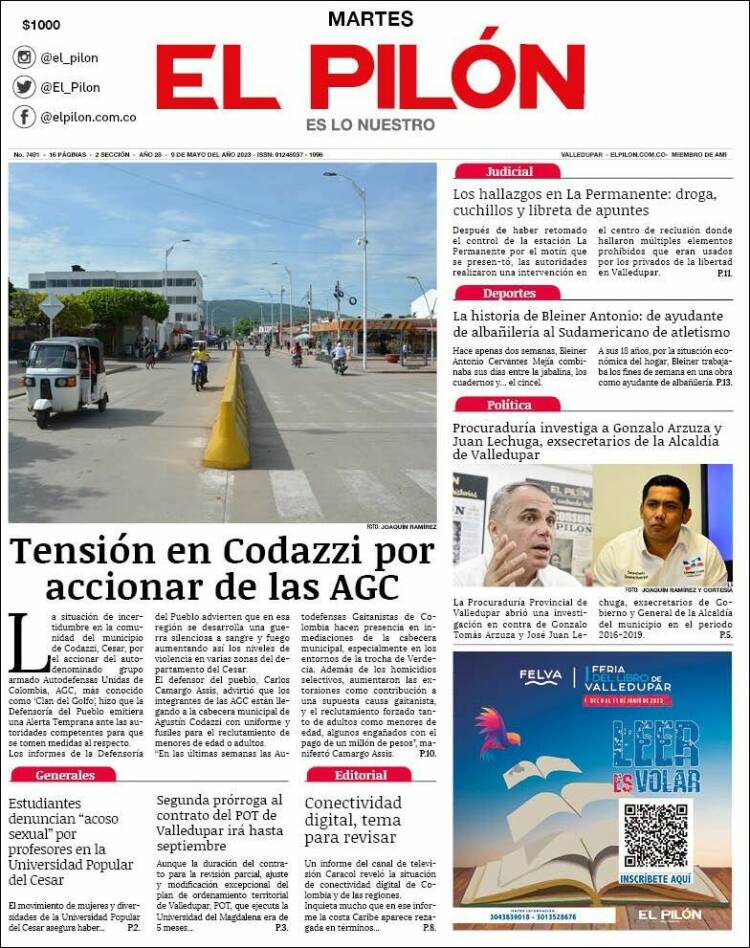 Portada de El Pilón (Colombia)