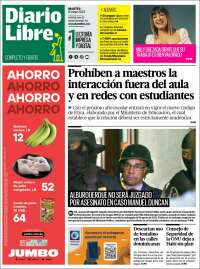 Portada de Diario Libre (R. Dominicana)