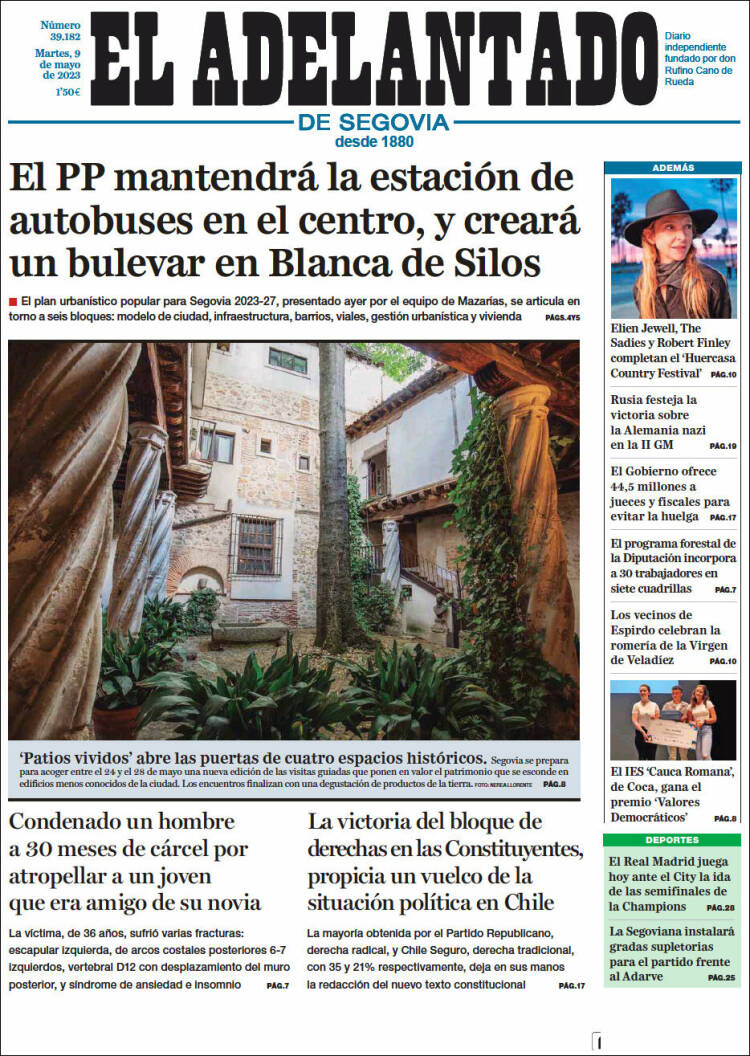 Portada de El Adelantado de Segovia (Spain)